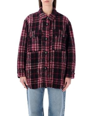 Isabel Marant Marant Étoile Harveli Wool-Blend Coat - Red