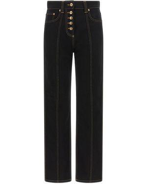 Versace High Waist Jeans - Black