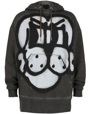 Givenchy Graffiti Print Hoodie - Gray