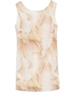 DE SANTIS Sequin Embellished Dress - Natural