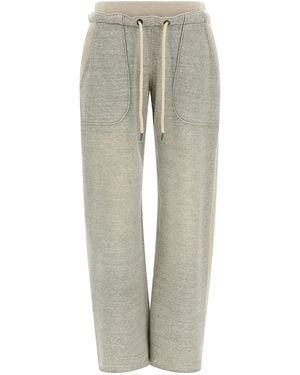 R13 Ribbed Insert Sweatpants - Gray
