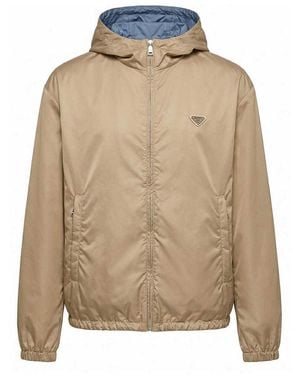 Prada Re-Nylon Blouson Jacket - Natural