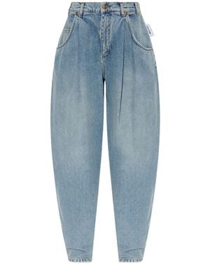 Moschino Pleated Darted Jeans - Blue