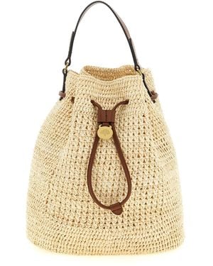 Mulberry Crochet Bucket Bag - Natural