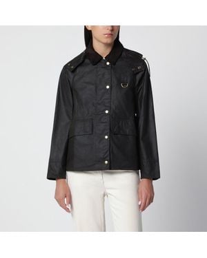 Barbour Waxed Cotton Jacket - Black