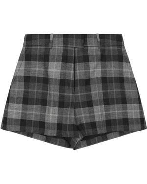 Dior Laine Tartan Shorts - Black