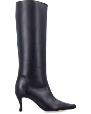 BY FAR Stevie 42 Leather Boots - Blue