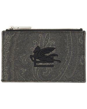 Etro Cotton Polyester Wallets - Black