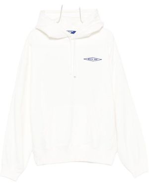 Junya Watanabe Logo Cotton Hoodie - White