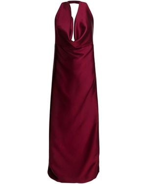 Semler Long Dress With American Necklace - Red