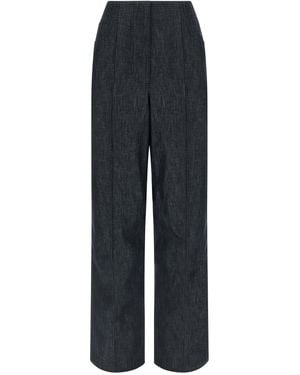 Fendi Roma' Patch Jeans - Blue