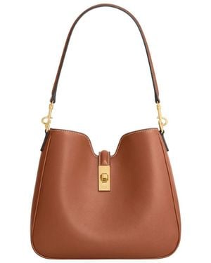 Celine Camille Small Calfskin Bucket Bag - Brown