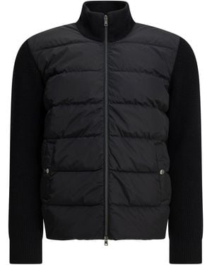 Herno Padded Wool Cardigan - Black