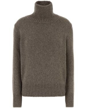 The Row Dove Cashmere Blend Plira Sweater - Brown