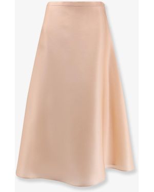 Alberta Ferretti Silk Skirt - White