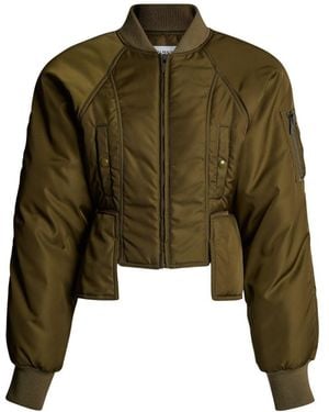 Balmain Nylon Bomber Jacket - Green