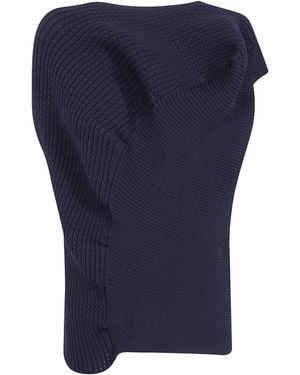 HOMME PLISSÉ "Found Stone" Top - Blue