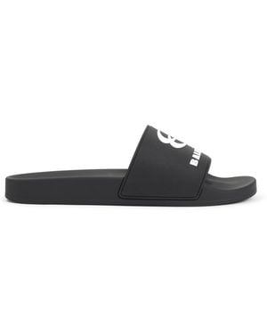 Balenciaga Rubber Slides - Black