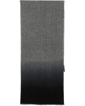 Mirror In The Sky "Mirror" Shawl Ombree Ends Cm 100X200 Scarf - Gray