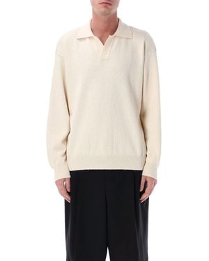 Roberto Collina Polo Collar Sweater - White