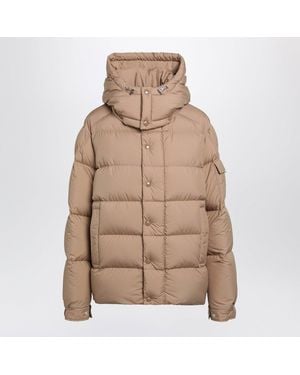 Moncler Maya 70 Hooded Short Down Jacket - Natural
