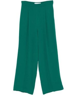 DE SANTIS Pants Wide-Leg Pleated - Green