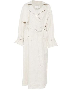 Viktoria Chan Trench Coat Linen - White