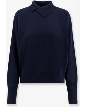 THE 73 Turtleneck Wool Sweater - Blue