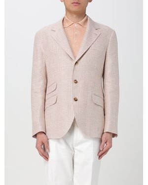 Brunello Cucinelli Light Wool Linen Blazer - Natural