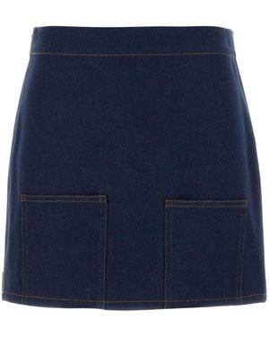 Fendi Gonna Ff Reverse Den - Blue