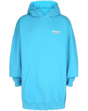 Balenciaga Political Campaign Hoodie - Blue