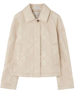 Burberry Nylon Quilted Jacket - White