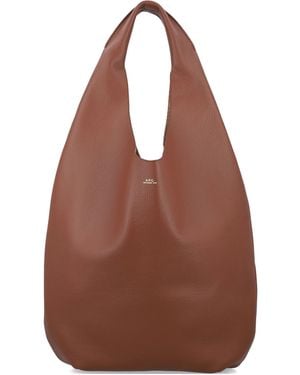 A.P.C. Le Neige Shopper Bag - Brown