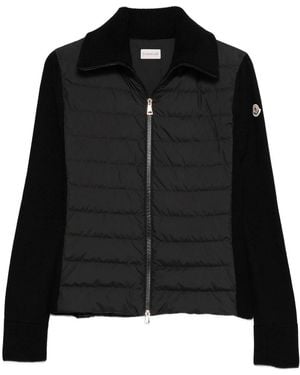 Moncler Cardigan Imbottito - Black