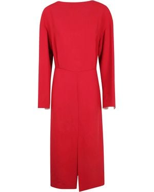 Carven Fitted Dress - Red