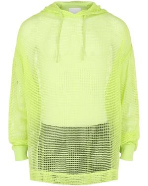 Givenchy Hooded Mesh Long Sleeve T-Shirt - Green