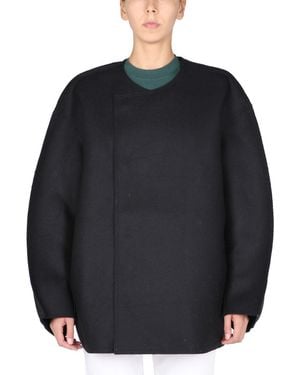Sunnei Loose Fit Coat - Blue