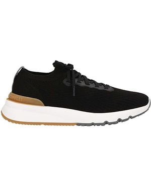 Brunello Cucinelli Running Sock Sneakers - Black