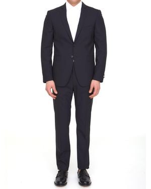 Tonello Wool Two-Piece Suit - Black