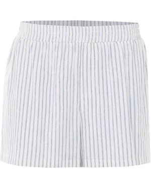 ELEH Striped Shorts - White
