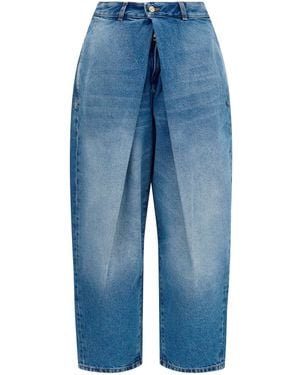 Balmain Barrel Denim Jeans - Blue