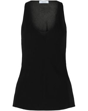 Ferragamo Silk Tank Top - Black