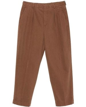 Cellar Door Pantaloni "Lucio" Con Pieghe - Brown