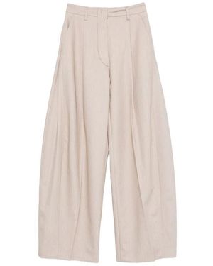 Thelatest Wide Leg Pants - Natural