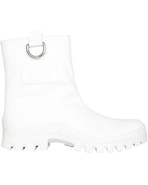 MSGM Mid-Calf Rain Boots - White