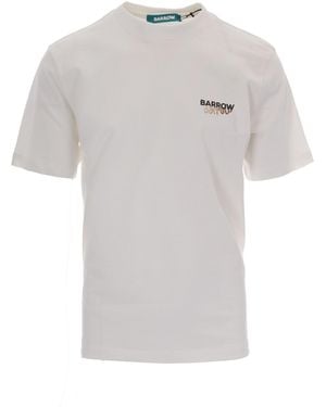 Barrow T-Shirt Bear Cotton - White