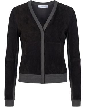 Max Mara Cardigan With Inserts - Black