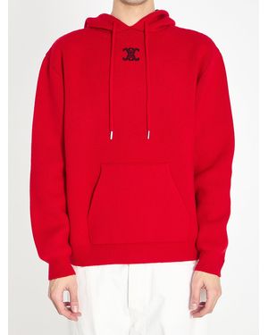 Celine Triomphe Hoodie - Red