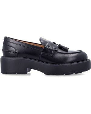 Miu Miu Platform Tassel Loafers With 3 Cm Platform And 5 Cm Heel For - Blue
