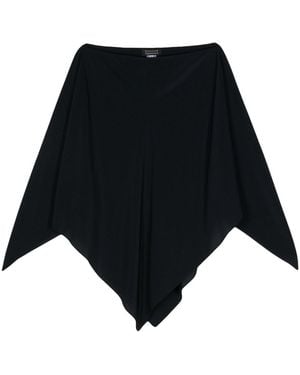 Gianluca Capannolo Isabella Silk Cape - Black